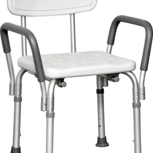 ProBasics Deluxe Shower Chair with Padded Arms 300 lbs. Weight Capacity # BSCWBA