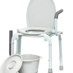 ProBasics Steel Drop-Arm Commode 300 lbs. Weight Capacity # BSDAC